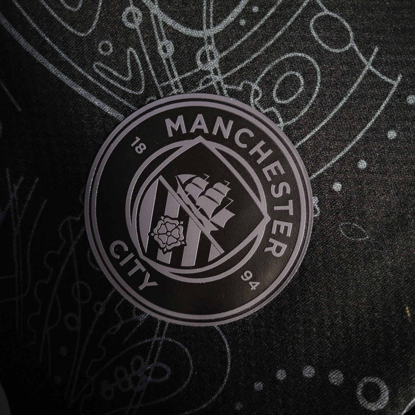Manchester City maillot concept noir 2023 2024
